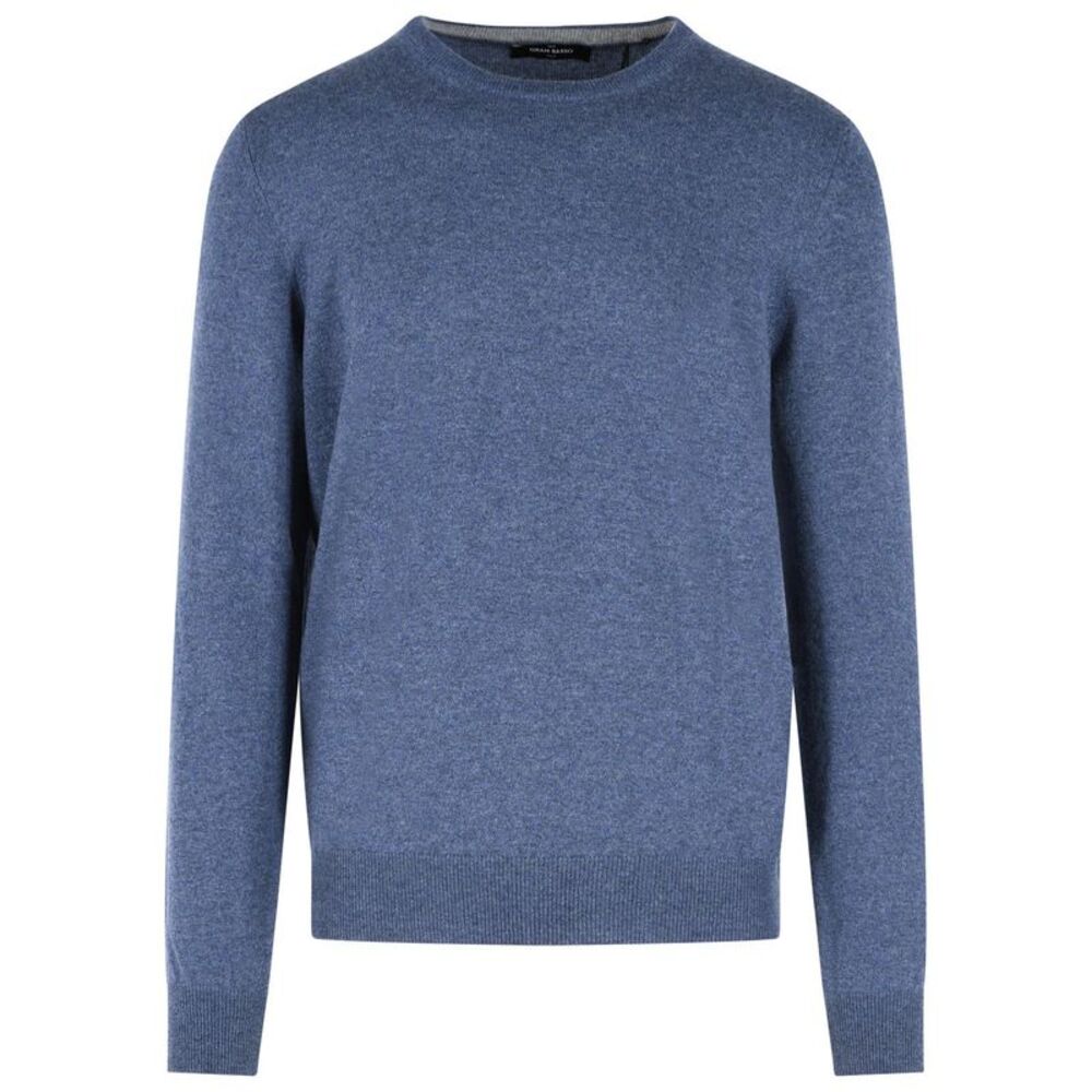 Gran Sasso Light Blue Cashmere Sweater Men